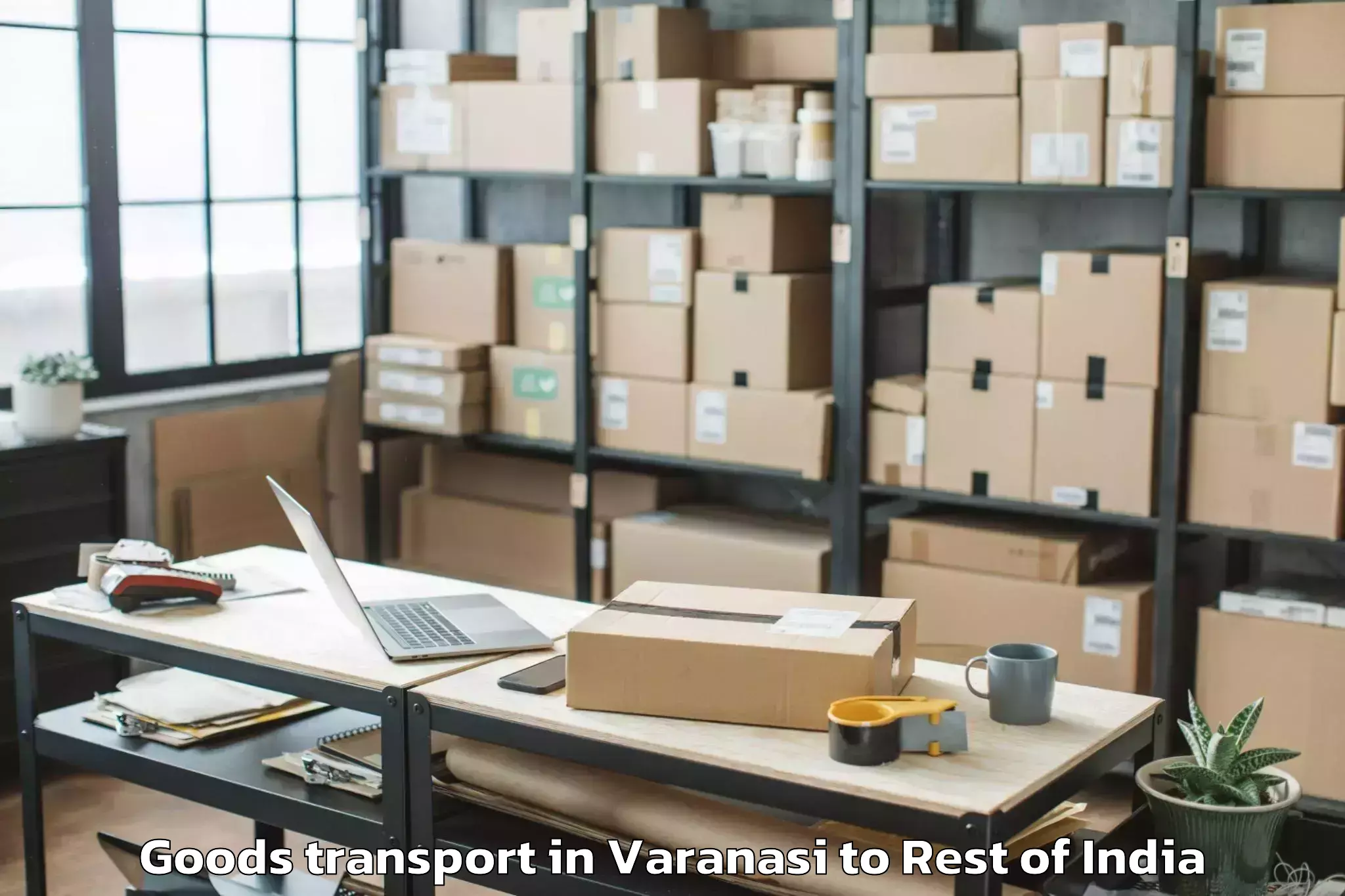 Varanasi to Rajouri Goods Transport Booking